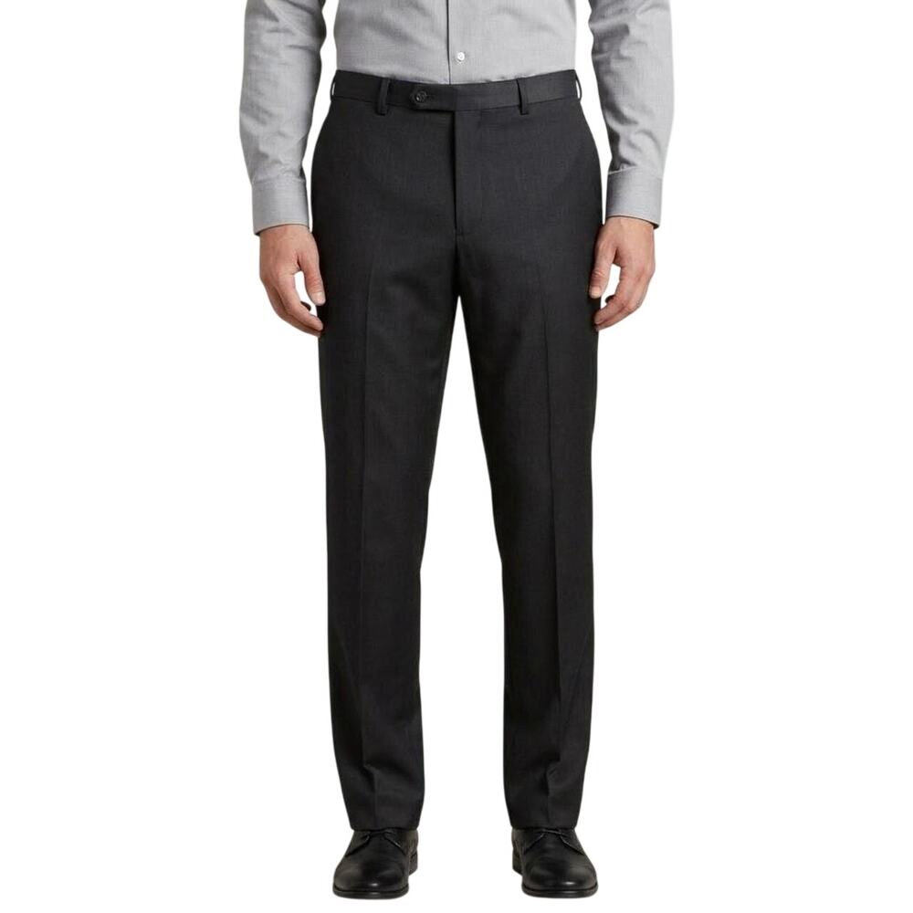 NWT CALVIN KLEIN Jerome 100% Wool Dress Pants 38x30 Charcoal Gray Office Work